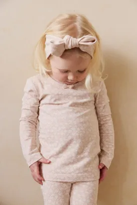 Organic Cotton Long Sleeve Top - Rosalie Field Rose