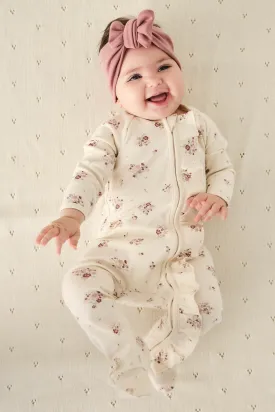 Organic Cotton Melanie Onepiece - Lauren Floral Tofu