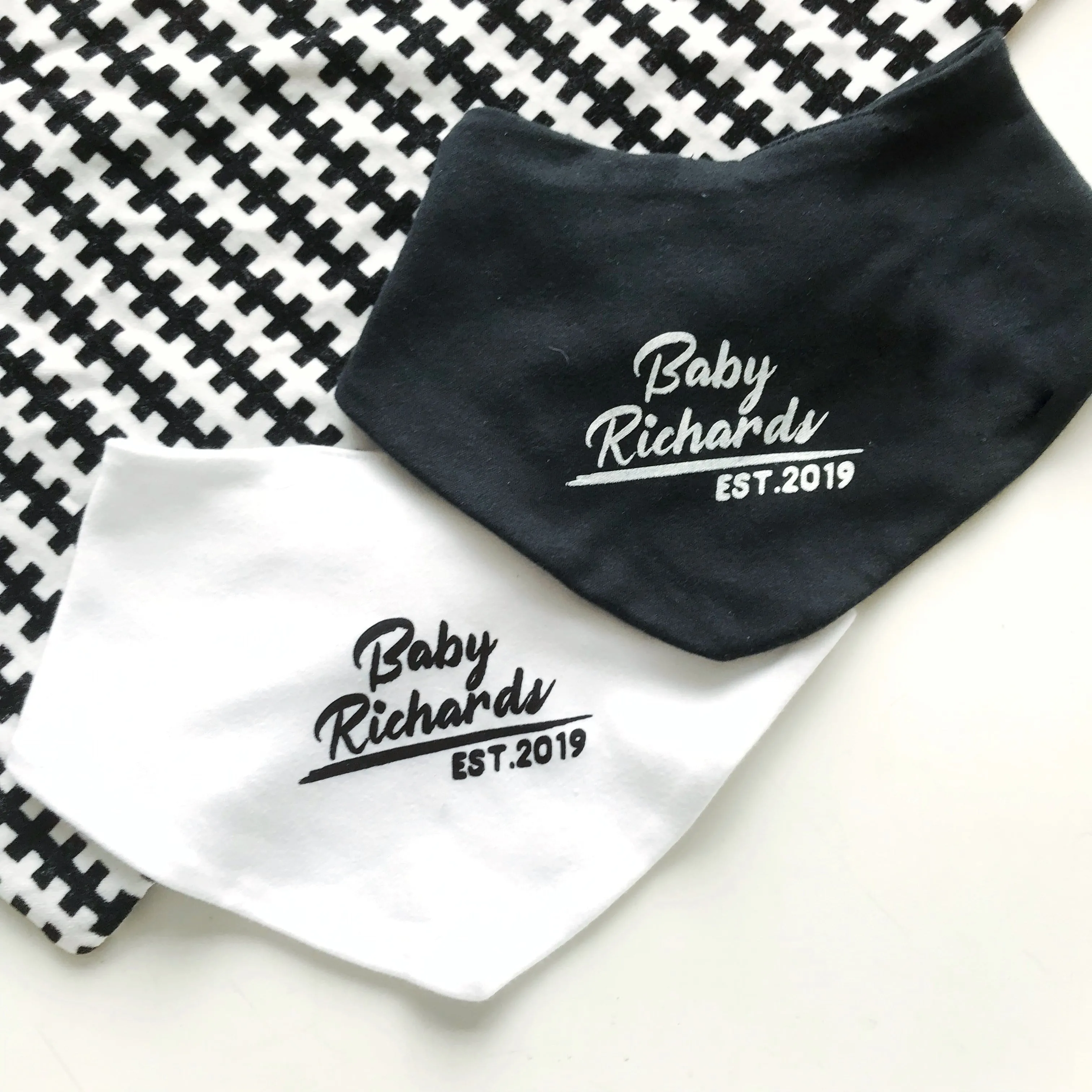 Personalised Baby Est. Bib