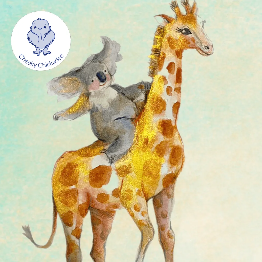 PREORDER Giraffe Koala Pillowcase Set (Ships w/c 2nd Dec)
