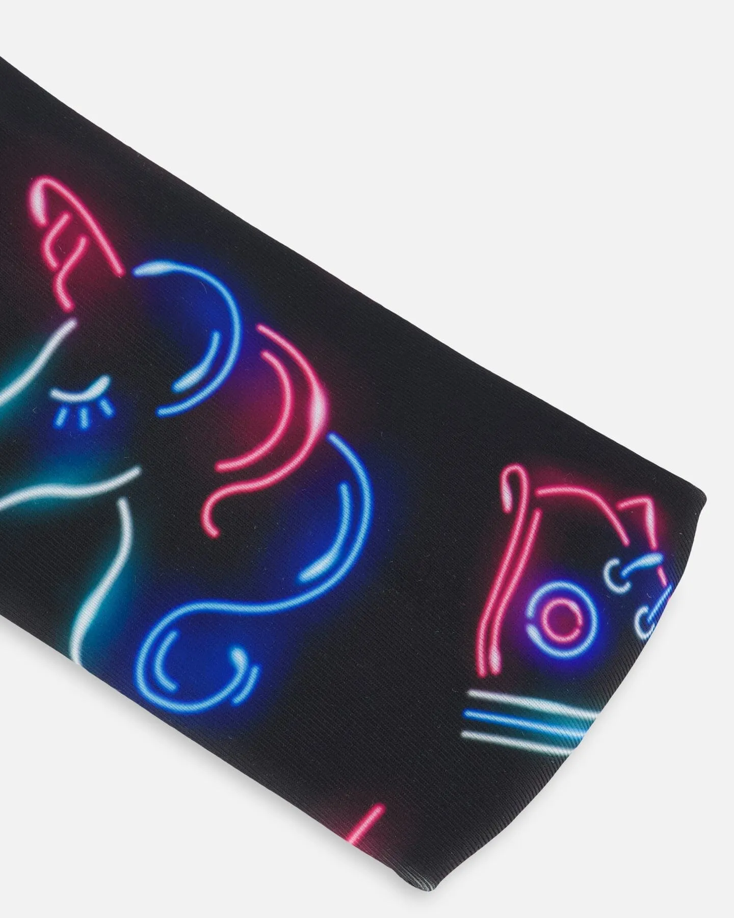 Printed Swim Headband Black And Blue And Pink Items