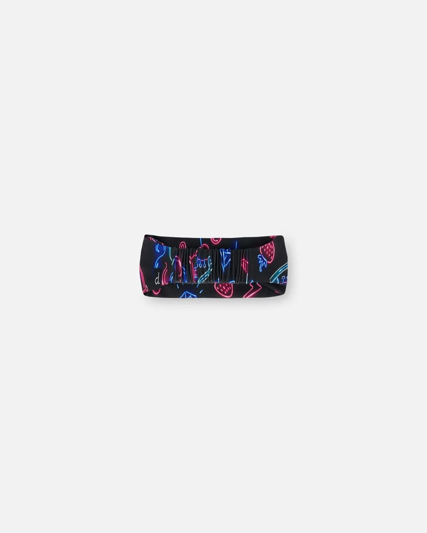 Printed Swim Headband Black And Blue And Pink Items