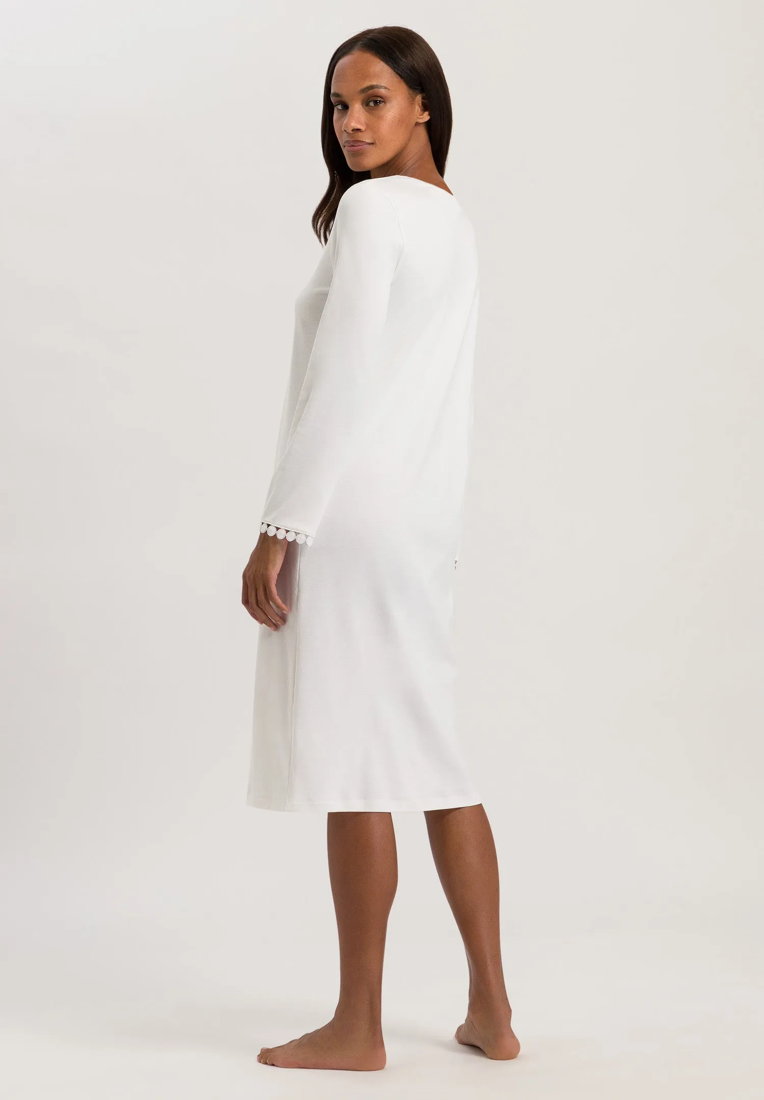 Rosa Embroidered Cotton Nightgown | Off White 74933-102