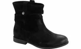 SARINA BOOT BLACK WAXED SUEDE - 1001333