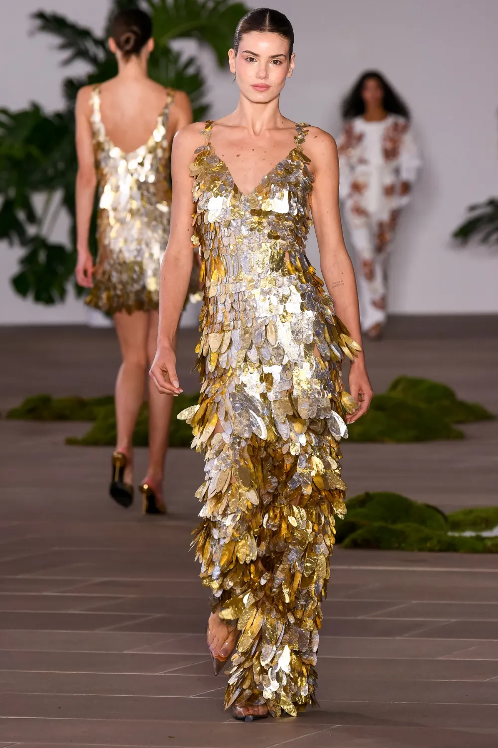 SEQUIN EMBROIDERED GOWN (RUNWAY)
