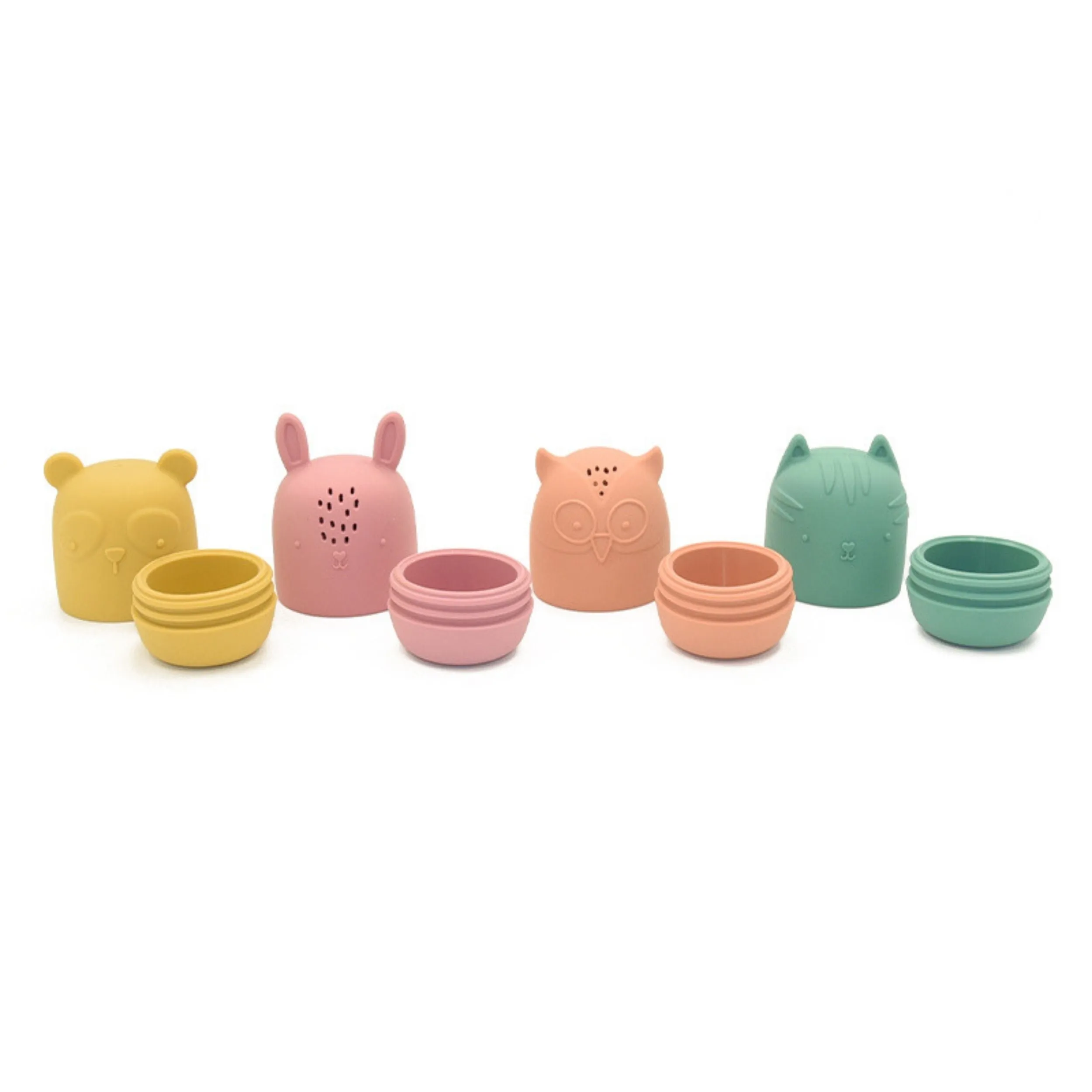 Silisqueeze | Silicone Bath Toy Set | 4pc
