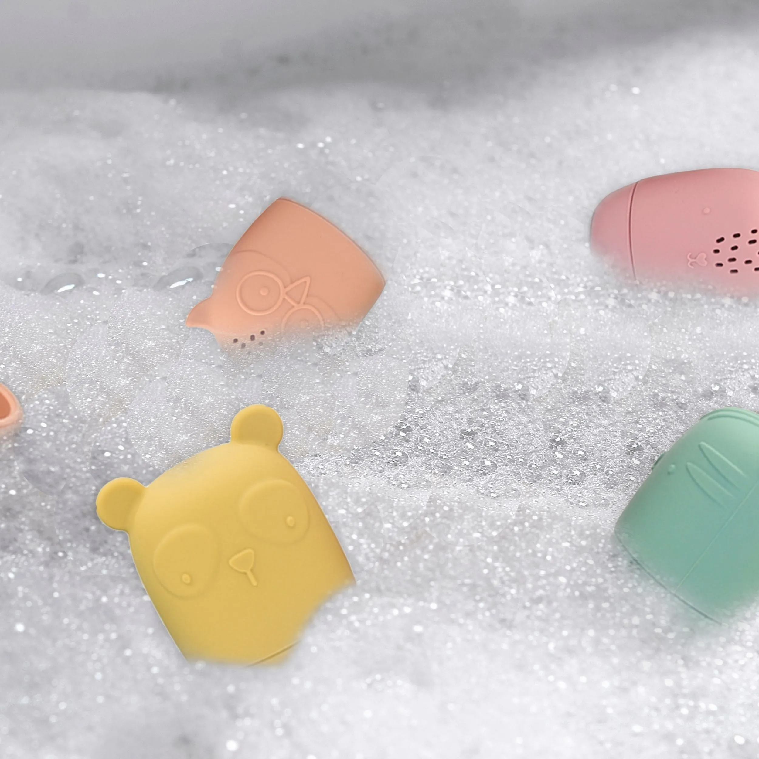 Silisqueeze | Silicone Bath Toy Set | 4pc