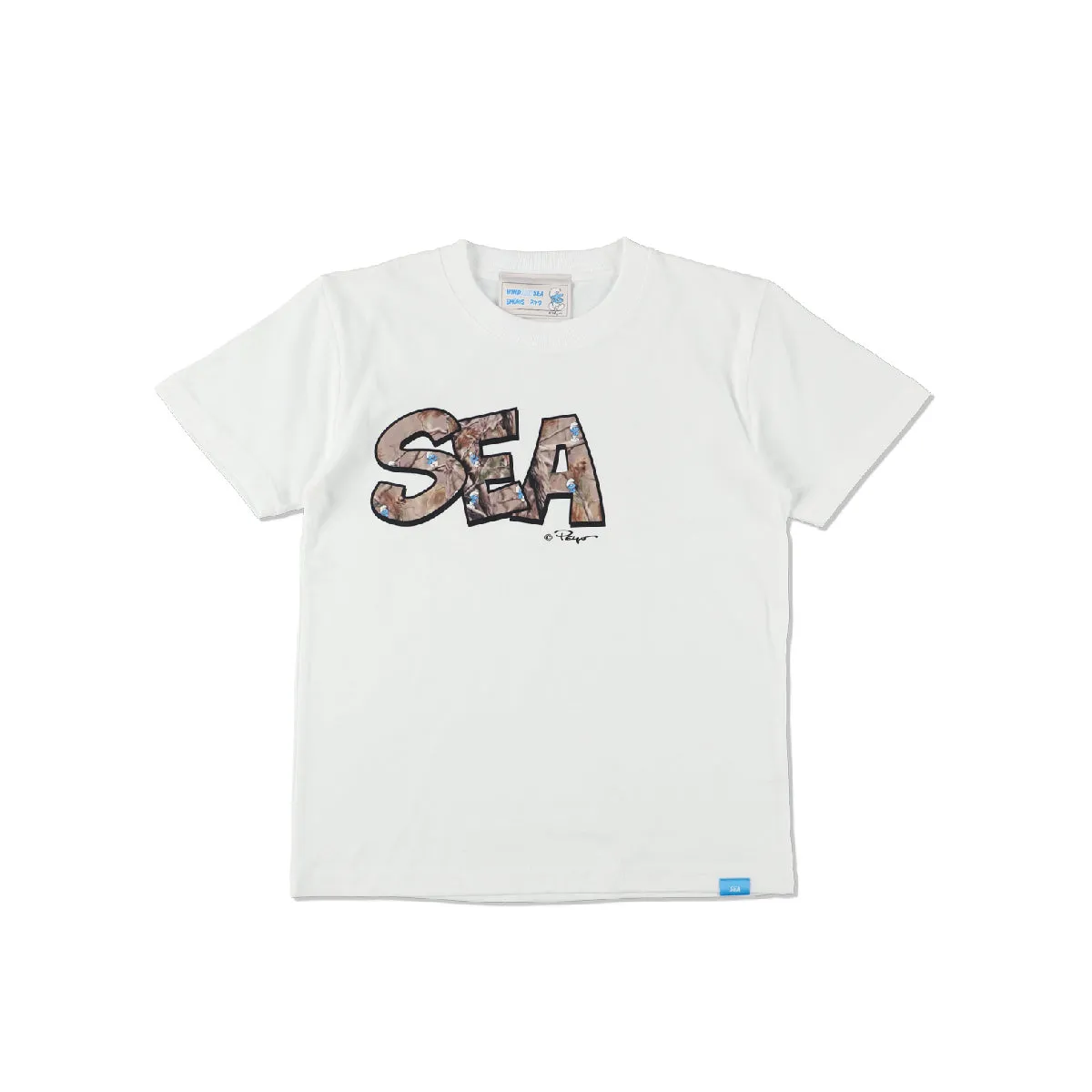Smurf x WDS  S/S Tee (wind and smurf) Child / WHITE