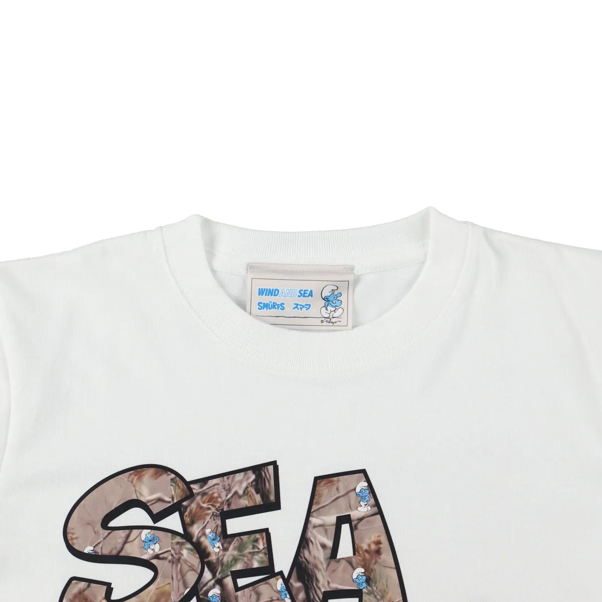 Smurf x WDS  S/S Tee (wind and smurf) Child / WHITE