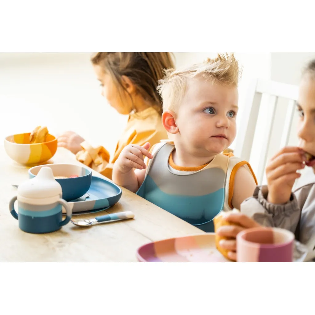 Suction Silicone Bowl | Color Splash Collection - Sienna Ombre