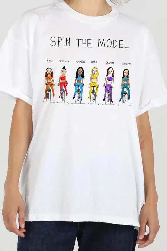 Unfortunate Portrait - Spin the Model Boyfriend Tee