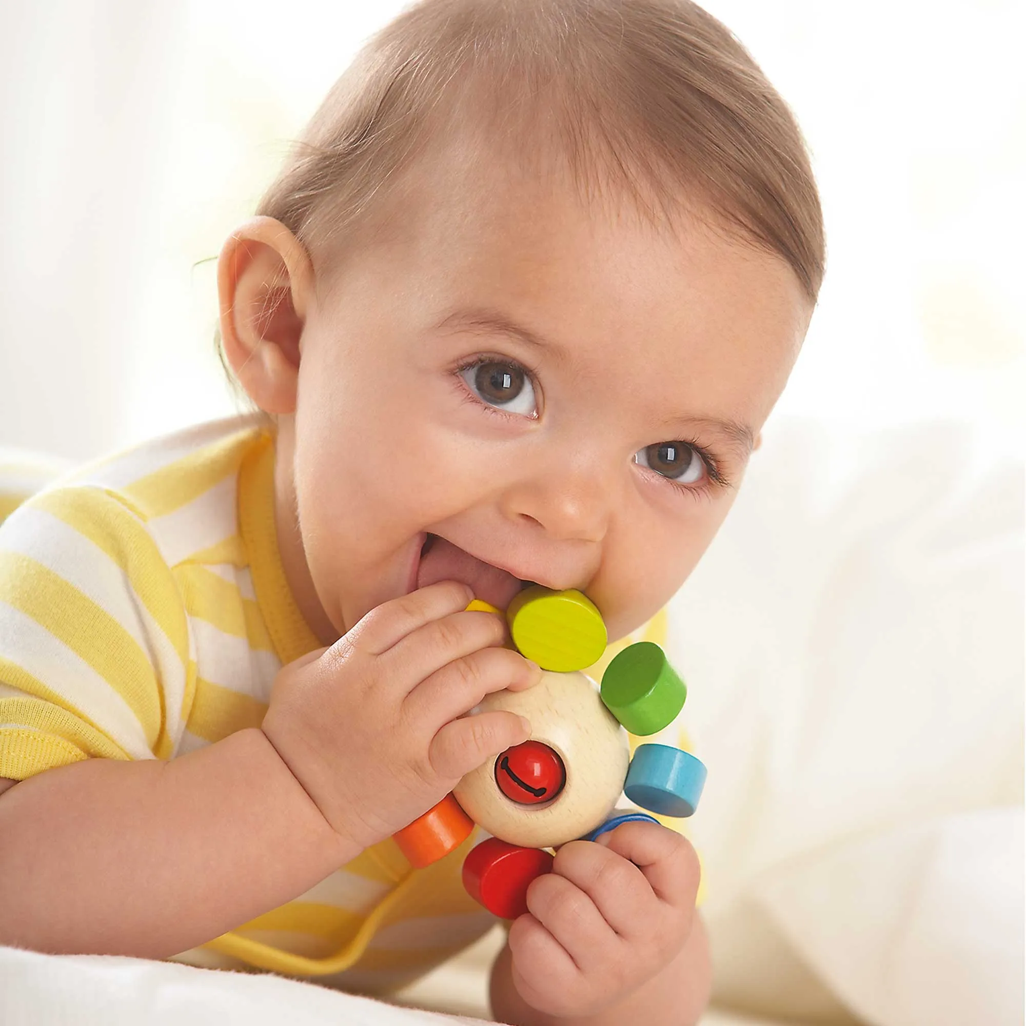Whirlygig Wooden Rattle & Clutching Toy