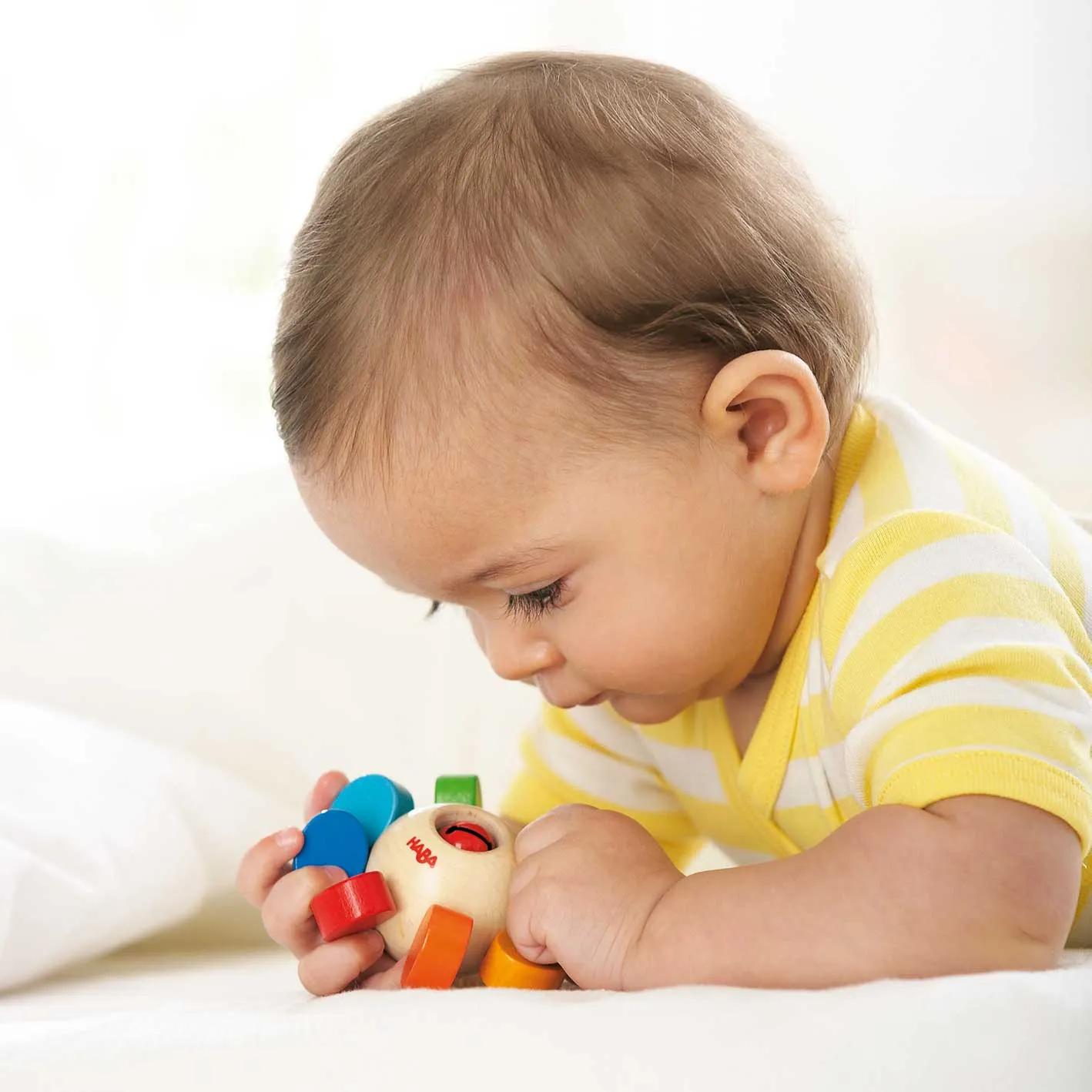 Whirlygig Wooden Rattle & Clutching Toy