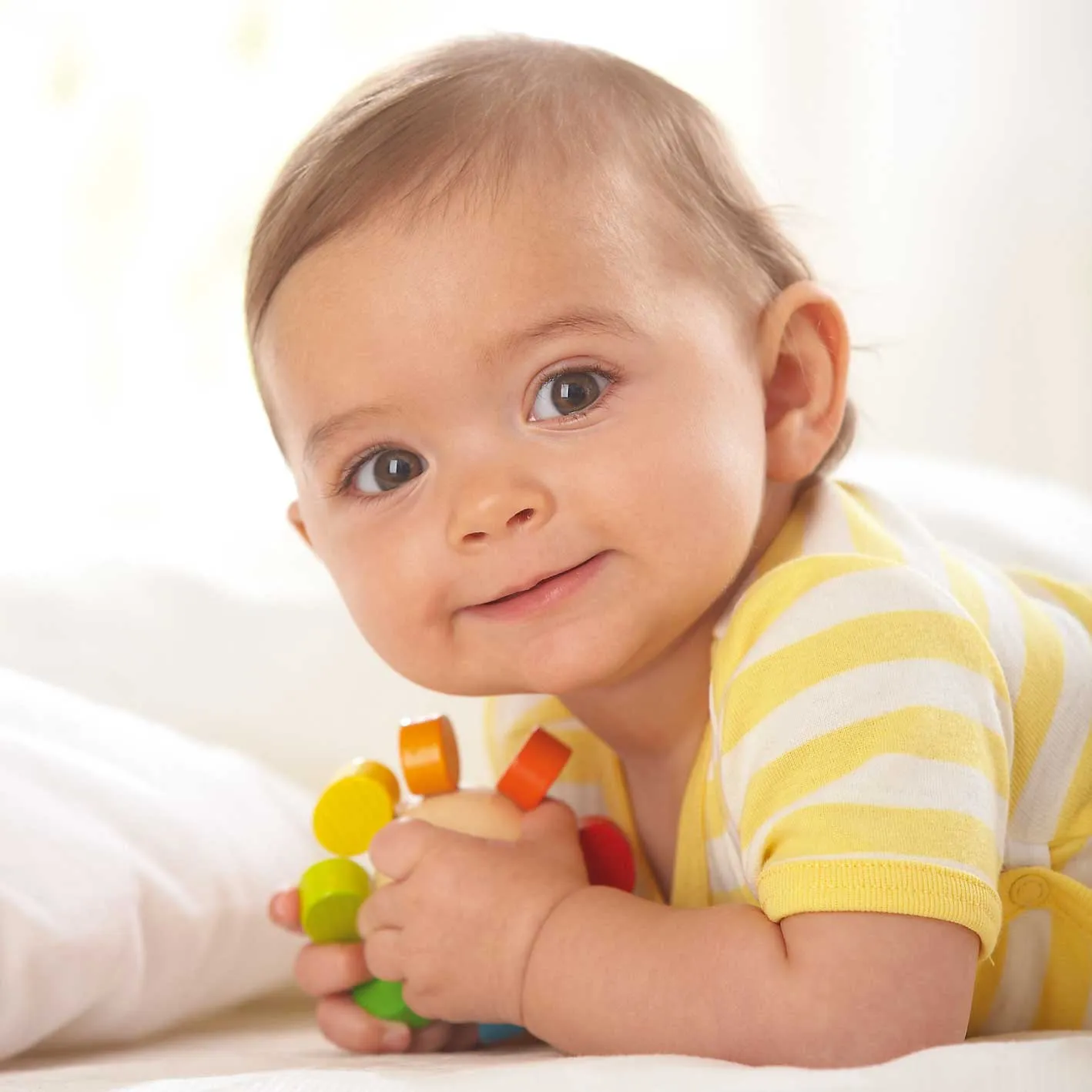 Whirlygig Wooden Rattle & Clutching Toy