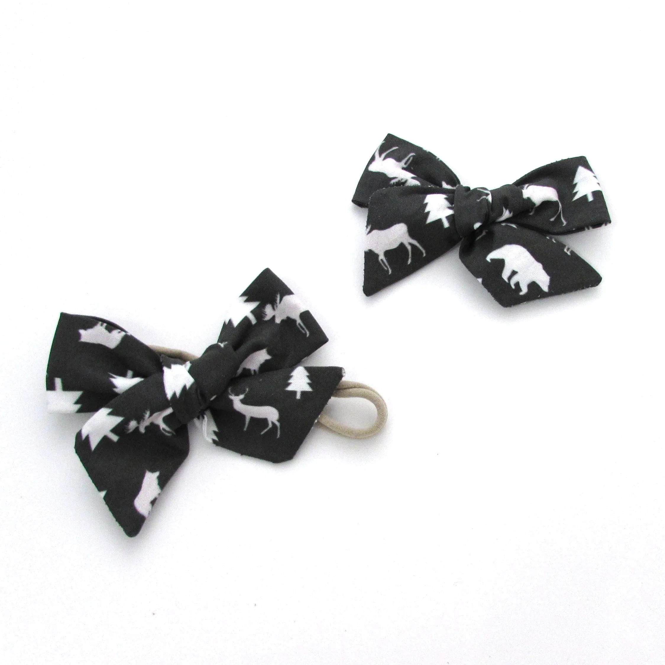 Winter Woods Hair Bow