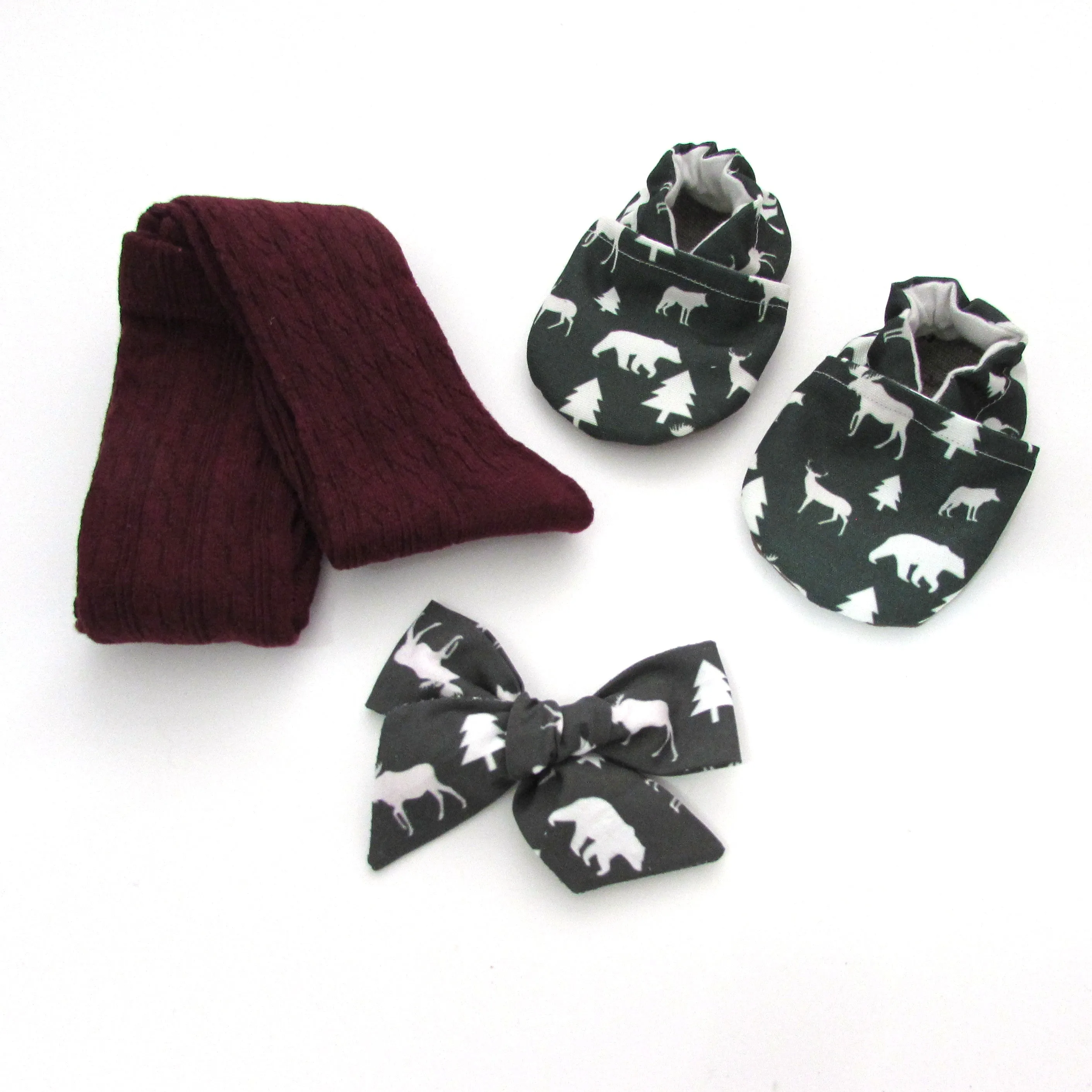 Winter Woods Hair Bow